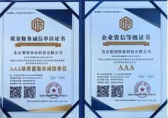 AAA質(zhì)量服務(wù)誠(chéng)信單位與AAA企業(yè)資信等級(jí)證書